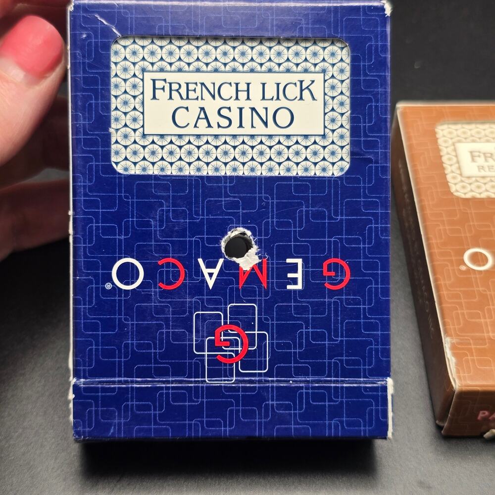 Signed Casino Playing Cards - French Lick Resort Deck Gemaco Drilled